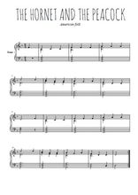 Téléchargez l'arrangement pour piano de la partition de The hornet and the peacock en PDF